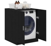 vidaXL Armoire à lave-vaisselle Chêne noir 71×71,5×91,5 cm Bois d'ingénierie 2 portes