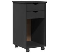 Cabinet roulant Pin massif Armoires de rangement Rangement maison Bois vidaXL vi