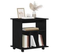 vidaXL Cabinet roulant Chêne noir 60 x 45 x 55 cm, bois d'ingénierie, meuble de bureau