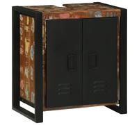 Vidaxl Cabinet Sous Évier 55x35x60 Cm Bois Massif Récupéré