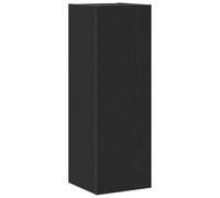 vidaXL Cabinet TV Mural Chêne Noir 30,5 x 30 x 90 cm Bois d'ingénierie, Salon, Meuble de Rangement Moderne, unité Murale, Centre de Divertissement Durable, Organisateur média Compact