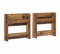 Vidaxl Cabinets À Chaussures Muraux 2 Pcs Vieux Bois 60 X 18 X 60 Cm