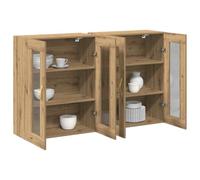 vidaXL Cabinets muraux 2 pcs Chêne Artisanal 69,5 x 34 x 90 cm, Salon, armoires Modernes, Rangement rectangulaire, Espace stylé, Meuble Fonctionnel, unité Murale chez Vous