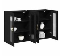 vidaXL Armoire murale 2 pièces Chêne noir 69,5 x 34 x 90 cm
