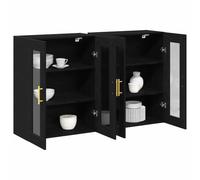 vidaXL Cabinets muraux 2 pcs Chêne Noir 69,5 x 34 x 90 cm, Salon, armoires Modernes, Rangement rectangulaire, Espace stylé, Meuble Fonctionnel, unité Murale chez Vous