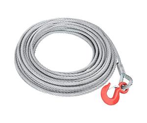vidaXL Câble Métallique Câble de Monte-Charge Câble de Treuil de Levage Reliure Chaîne Meuleuse Corde à Linge Balustrade de Bricolage 1600 kg 20 m