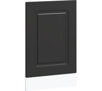 vidaXL Cache de lave-vaisselle Kalmar noir 45x1,5x67 cm Bois composite