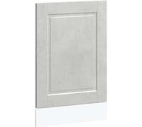 vidaXL Cache de lave-vaisselle Porto gris béton 45x1,5x67 cm Bois composite