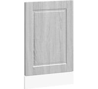 vidaXL Cache de lave-vaisselle Porto Gris Sonoma 45x1,5x67 cm
