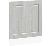 vidaXL Cache de lave-vaisselle Porto Gris Sonoma 60x1,5x67 cm