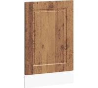 vidaXL Cache de lave-vaisselle Porto imitation vieux bois 45x1,5x67 cm