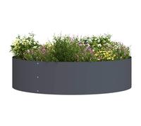 vidaXL Cache-Pot de Jardin 5 pcs Anthracite 80 x 80 x 20 cm, Jardin et Terrasse, Jardinière en Acier, Pots Ronds, Support Élégant, Décoration Contemporaine