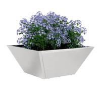 vidaXL Cache-Pot de Jardin 5 pcs Argent 35 x 35 x 15 cm, Jardin et terrasse, déco trapézoïdale Moderne, Pot en métal Durable, Support extérieur, Affichage Minimaliste