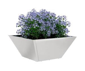 vidaXL Cache-Pot de Jardin 5 pcs Argent 35 x 35 x 15 cm, Jardin et terrasse, déco trapézoïdale Moderne, Pot en métal Durable, Support extérieur, Affichage Minimaliste