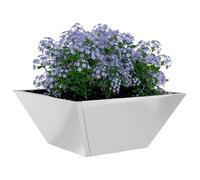 vidaXL Cache-Pot de Jardin 5 pcs Argent 35 x 35 x 15 cm, Jardin et terrasse, Pot trapezoïdal Moderne, Support en métal, déco extérieure, Pot Minimaliste