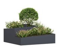 vidaXL Pots & Jardinières Anthracite Plastique Grand Jardinère métal