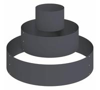 vidaXL Cache-Pot de Jardin Anthracite 90 x 90 x 20 cm, Jardin et terrasse, Pot Rond Moderne, Pots en métal Robuste, Acier, déco extérieure
