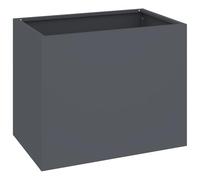 vidaXL Cache-Pot de Jardin Anthracite Acier laminé à Froid, Jardin Urbain, Pot Indus, Décor Extérieur, Grand, Terrasse, Plantes d'Été, Support pour Verdure