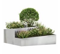 vidaXL Pots et Jardinières Galvanisé Métal galvanisé Moyen à Grand