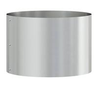 vidaXL Cache-Pot de Jardin Argent 30 x 30 x 20 cm Acier galvanisé, Support de Plante Moderne, Support Rond en Acier Durable, déco Minimaliste pour Jardin, terrasse ou intérieur.