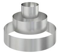 vidaXL Cache-Pot de Jardin Argent 90 x 90 x 20 cm Acier galvanisé, Jardins et terrasses, Pot Moderne Rond, Acier pour l'extérieur, Pots en métal Robustes pour la déco