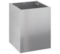 vidaXL Cache-Pot de Jardin Argent Acier galvanisé, Jardin Urbain, Pot Indus, Décor Extérieur, Grand, Terrasse, Plantes d'Été, Support pour Verdure