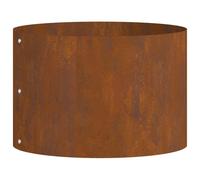 vidaXL Cache-Pot de Jardin Marron 30 x 30 x 20 cm, Jardin et Terrasse, Jardinière en Acier, Pots Ronds, Support Élégant, Décoration Contemporaine