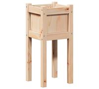 vidaXL Cache-pot de jardin Nature 31 x 31 x 70 cm Bois de pin massif