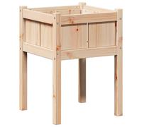 vidaXL Cache-pot de jardin Nature 50 x 50 x 70 cm Bois de pin massif