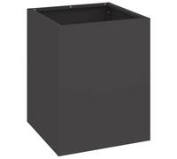 vidaXL Cache-Pot de Jardin Noir 32 x 32 x 40 cm Acier laminé à Froid, Vase à Fleurs en métal Moderne, Pot Robuste, déco extérieur, Accessoires Jardin, terrasse, Style Urbain