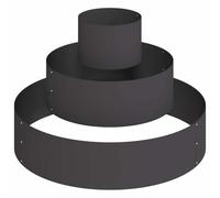 vidaXL Pot en Métal Acier/Noir Acier Grand Modulaire Pot en Métal