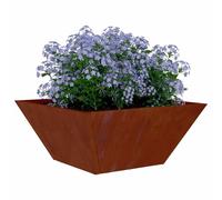 vidaXL Jardinier en métal Acier météo 35 x 35 x 15 cm Durable