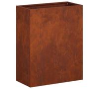 vidaXL Cache-Pot de Jardin Rouillé 40 x 20 x 50 cm Acier patiné