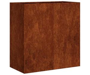 vidaXL Cache-Pot de Jardin Rouillé 80 x 40 x 80 cm