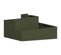 vidaXL Cache-Pot Vert Olive 80x80x50 cm Acier laminé à Froid