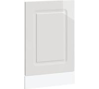 vidaXL Cache pour lave-vaisselle Kalmar blanc brillant 45x1,5x67 cm