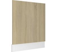 vidaXL Cache pour lave-vaisselle Lyon chêne Sonoma 59,5x3x67 cm Matériau dérivé du bois