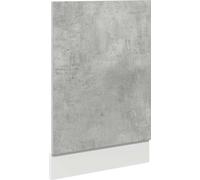 vidaXL Cache pour lave-vaisselle Lyon gris béton 45x3x67 cm