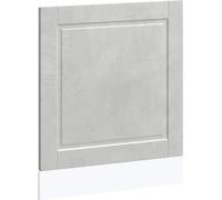 vidaXL Cache pour lave-vaisselle Porto gris béton 60x1,5x67 cm Bois composite