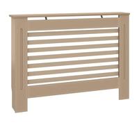 vidaXL Cache-radiateur Couvercle MDF 112x19x81,5 cm Salon/Chambre