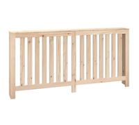 vidaXL Cache-radiateur 169x19x84 cm Bois massif de pin, étagère pratique, design à lattes