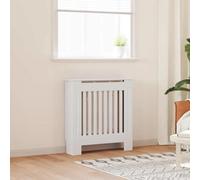 vidaXL Cache-Radiateur 2 pcs Blanc 78 x 19 x 81.5 cm Bois d'ingénierie