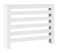 vidaXL Cache-radiateur blanc 104x20x82 cm en bois d'ingénierie