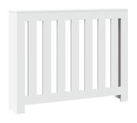 vidaXL Cache-radiateur blanc 104x20x82 cm bois d'ingénierie