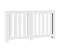 vidaXL Cache-Radiateur Blanc 149 x 20 x 82 cm Bois d'ingénierie