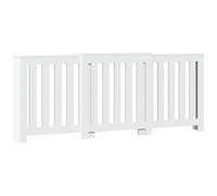 vidaXL Cache-radiateur blanc 205×21,5×83,5 cm bois d'ingénierie – profil réduit