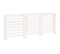 vidaXL Cache-radiateur armoire en pin massif Blanc 210x21x85 cm pour salon