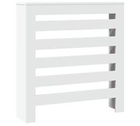 vidaXL Cache-radiateur 852681 78x20x82 cm bois d'ingénierie avec bouchon Blanc