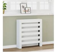 vidaXL Cache-radiateur 852681 78x20x82 cm bois d'ingénierie avec bouchon Blanc
