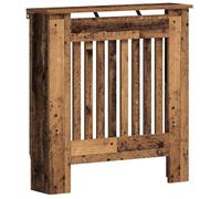 vidaXL Cache-Radiateur Bois Ancien 78 x 19 x 81,5 cm Bois d'ingénierie, Cache-radiateur rectangulaire Moderne, Protection élégante, Bois conçu, sécurité Enfant pour Le Chauffage